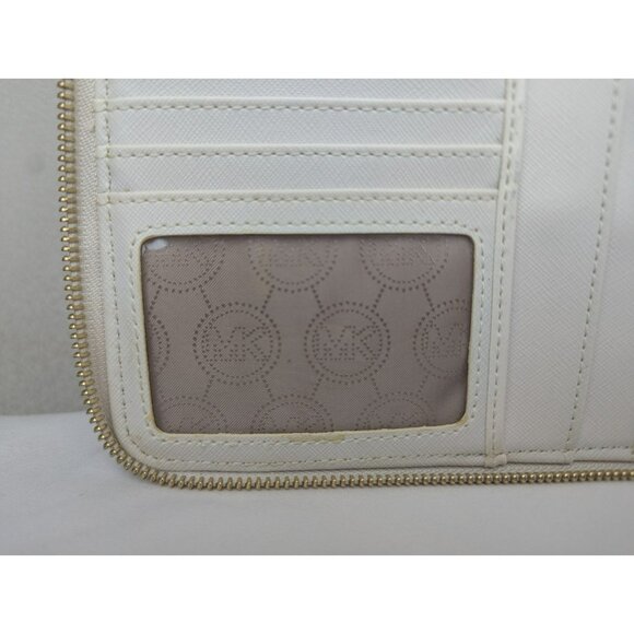 Michael Kors Tablet Multifunction Zip Case Holder Organizer Vanilla Acorn Gold - Picture 6 of 12